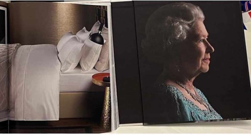 Somos os melhores! Rainha mostra roupa da cama que é de uma marca Portuguesa . Clique e veja!