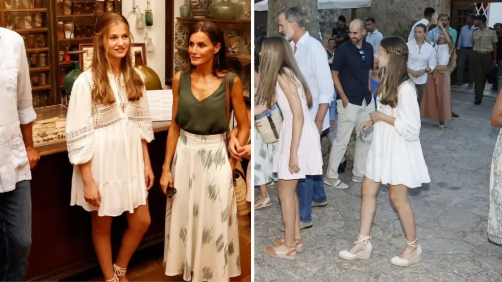 Princesa Leonor encanta com vestido de 33 euros e detalhe inspirado no estilo da mãe, veja as imagens: