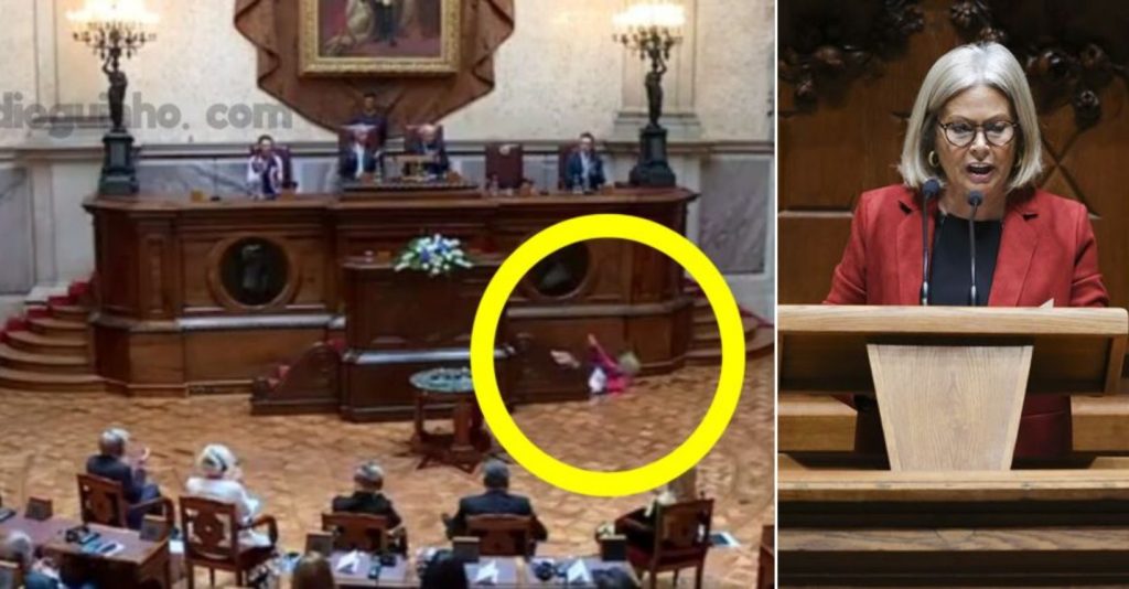 Que queda aparatosa! Edite estrela caiu no parlamento