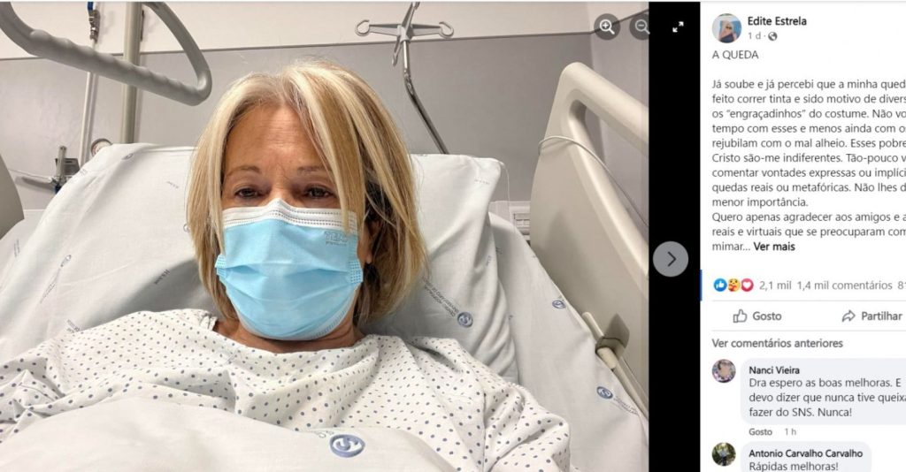 No Hospital: Edite Estrela irritada e comenta!