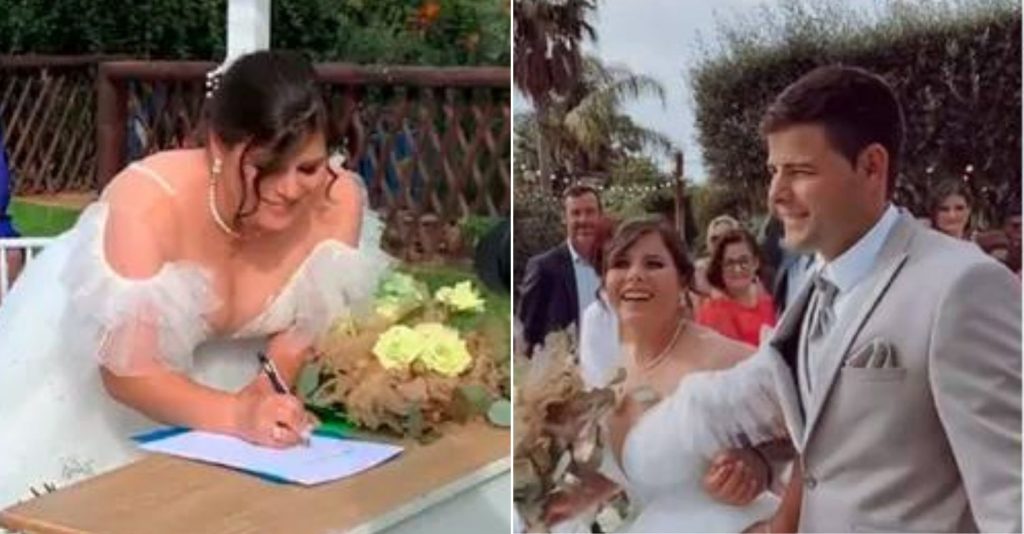 Que linda vai a noiva! As fotos do casamento de Noélia