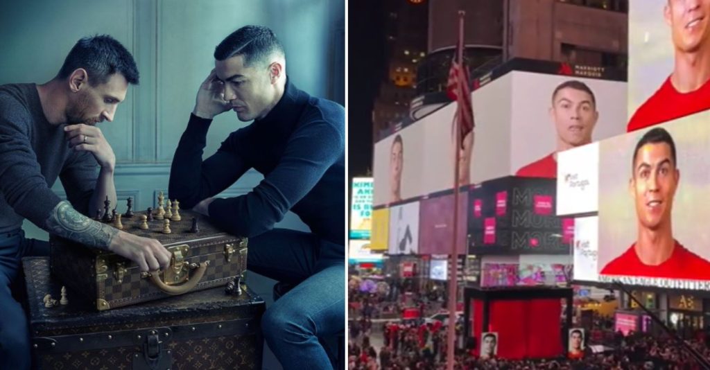 Ronaldo Imparável: No mesmo dia faz campanha com Messi e aparece com Portugal na Times Square!