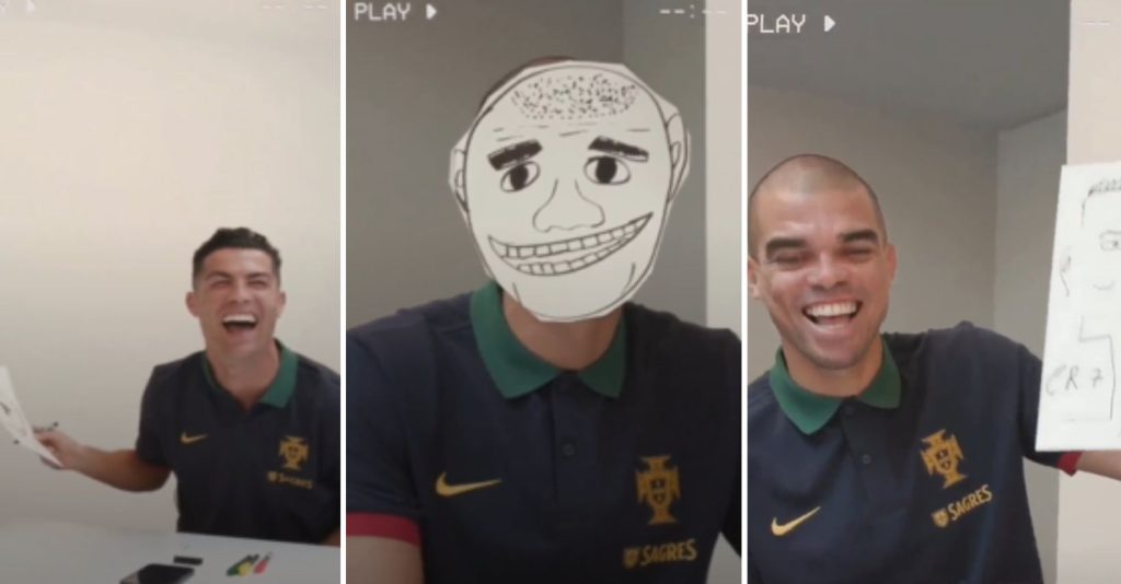 Veja as gargalhadas e a diversão dos jogadores da Seleção a desenharem caricaturas!