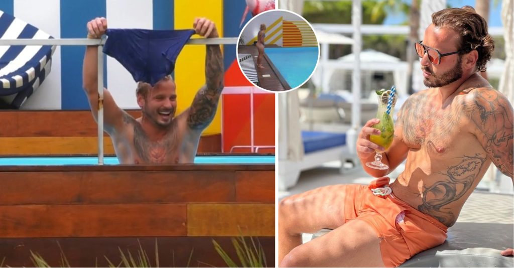 Miguel Vicente entra na piscina…mas sem roupa!