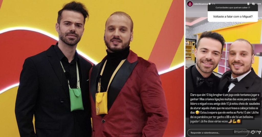 Rúben Boa Nova fala sobre Miguel Vicente: “Saudades de o aturar”