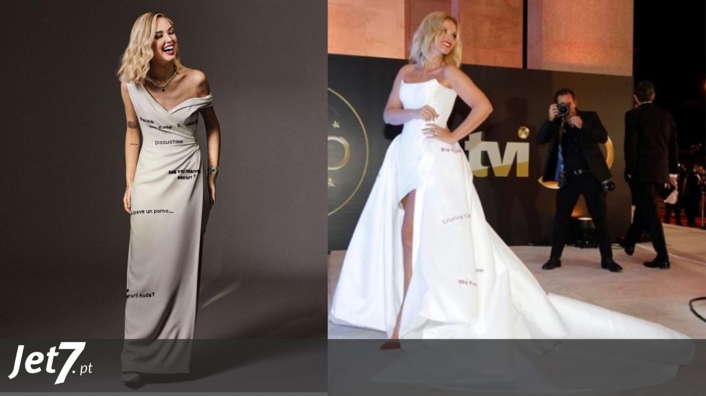 Cristina teve uma ideia para o vestido. Mas houve quem tivesse essa ideia…12 dias antes!