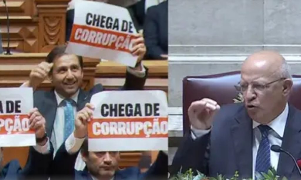 Deputados do Chega protestam contra Lula da Silva e Augusto Santos Silva exalta-se: “Chega de insultos”