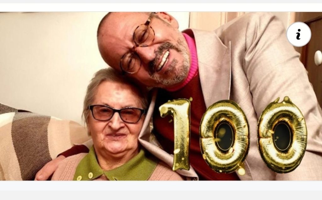 Muitos Parabéns, dona Lourdes! Veja as fotos. Goucha assinala 100º aniversário da mãe