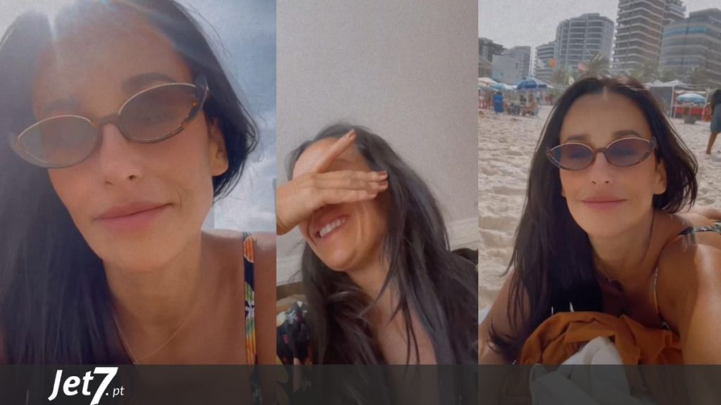 Rita Pereira chega ao Brasil sozinha .” Ainda não posso dizer-vos especificamente o que vim fazer mas…”