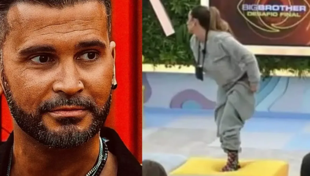 Érica Silva irritada com Bruno Savate, baixa as calças à sua frente. VEJA!